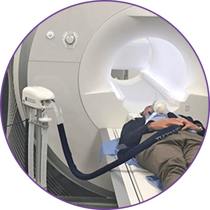 RespirAct® with patient in a scanning facility